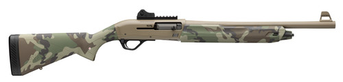 Winchester SX4 Defender 12 Ga, 3" Chamber 18.5" Barrel, Flat Dark Earth Rec, Woodland Camo, 4rd