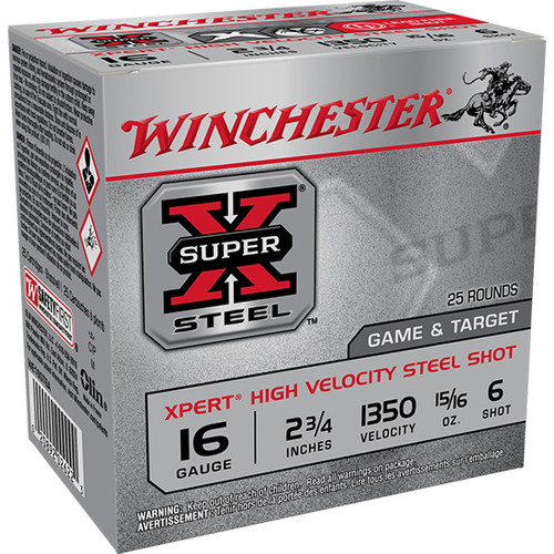 Winchester Super X Xpert 16 Ga, 2.75", 15/16 oz, 6 Shot, 25rd Box