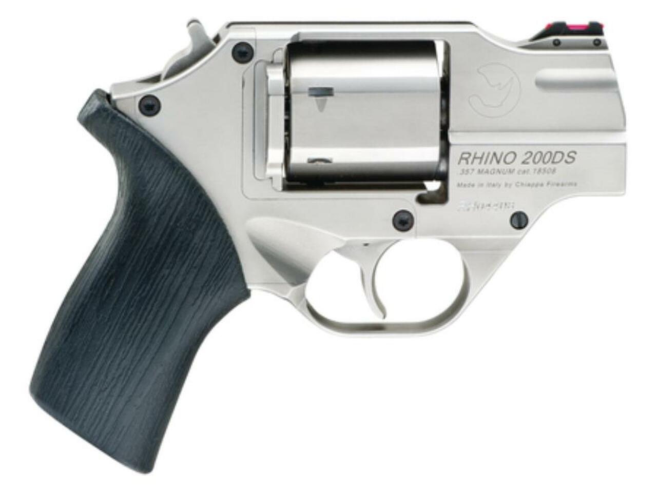 Chiappa Whtie Rhino Revolver .40 SW 2" Barrel, Rubber Grip Brown Holster Included 5 Moonclips 6rds