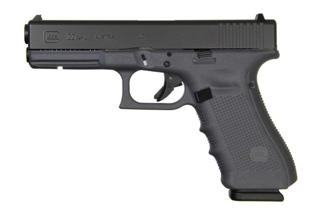 Glock G22 G4 .40 S&amp;W, 4.48", 10rd, Fixed Sights, Gray Frame