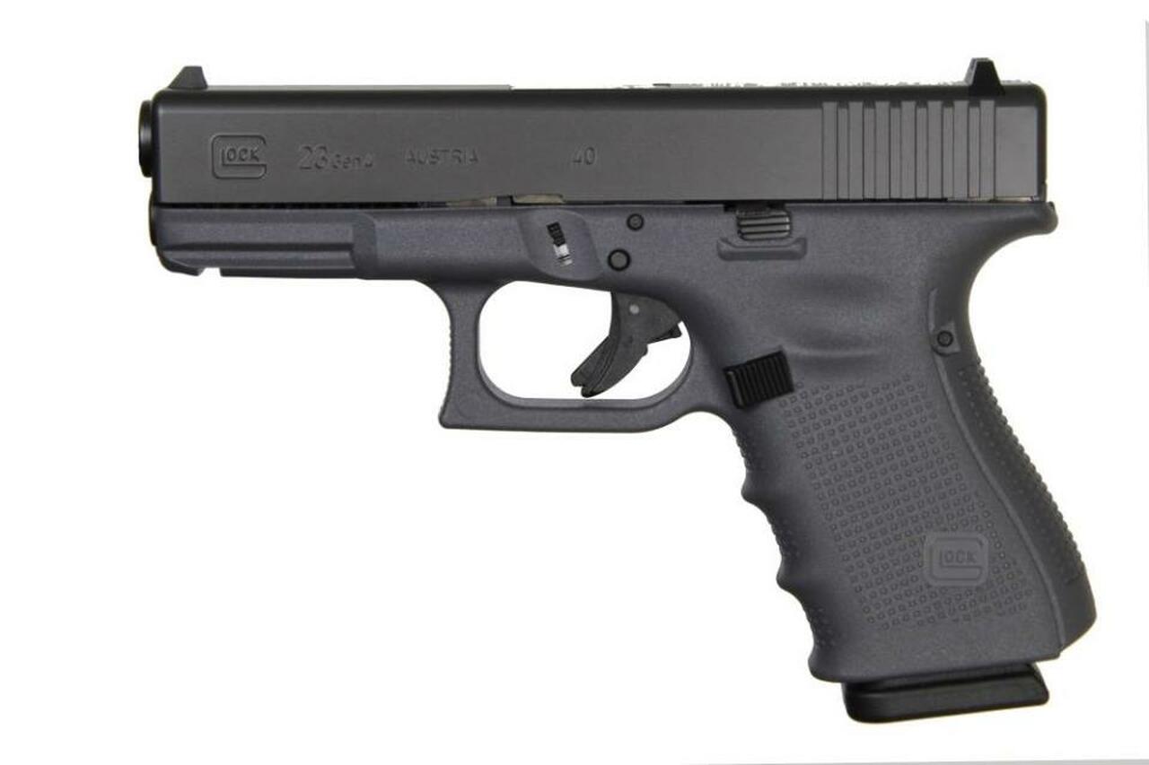 Glock G23 Gen4, .40 S&W, 4.0",, , Gray Frame, FS, 10 rd