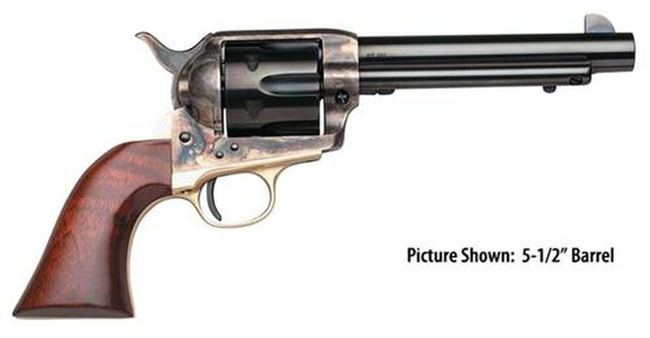 Taylors 1873 Ranch Hand 357 Magnum 4.75" 6rd Walnut CH Frame Blued