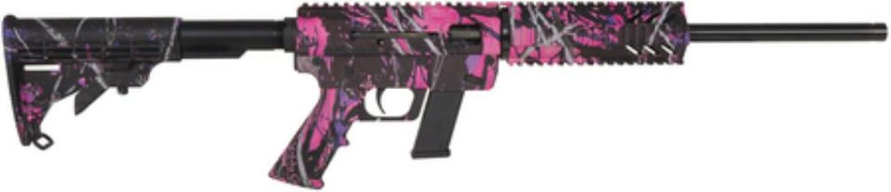 Just Right Carbine .40S&W 16.25" Threaded Barrel Collapsible Stock Muddy Girl Camo Finish Fixed 10rd Glock Magazine - CA Compliant