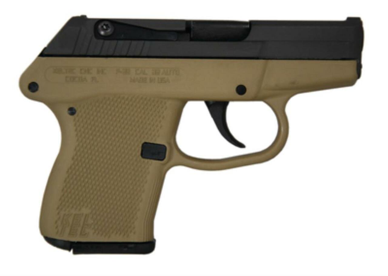 Kel-Tec P-32 .32 ACP 2.68" Barrel Parkerized Slide Cerakote Tan Grip/Frame Double Action Only 7rd