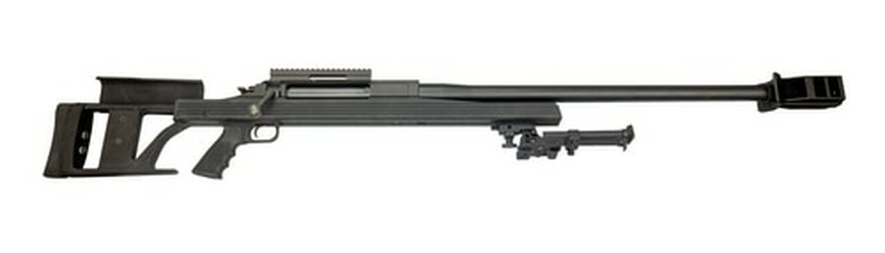 Armalite AR-50A1 .50 BMG, 30" Barrel, GGG Bipod, Aluminum Stock, Black, Display Model