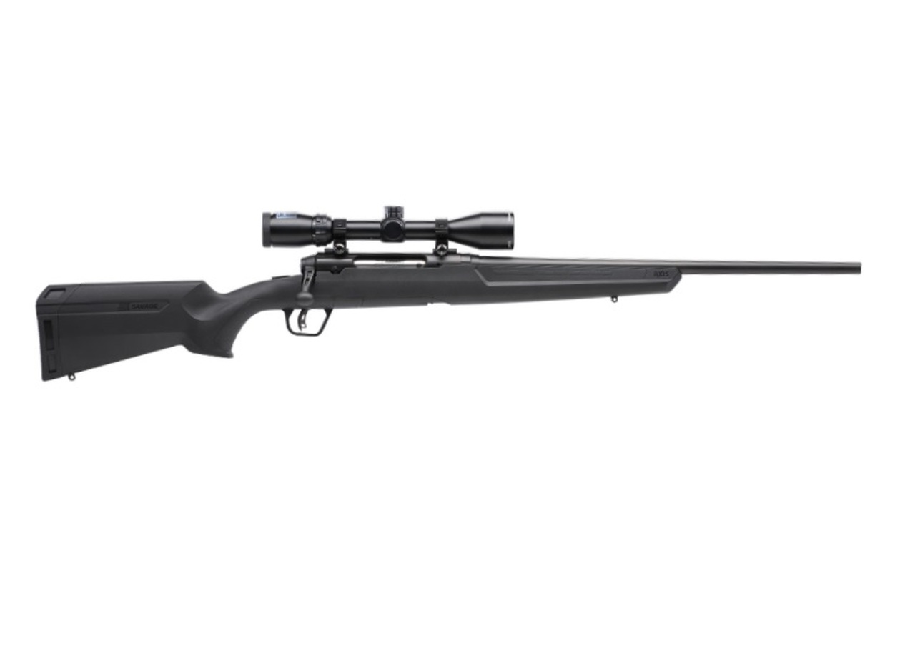 Savage Axis II XP Compact, 6.5 Creedmoor, 20" Barrel, Black Color, Black Polymer Stock, 4Rd, Detachable Box Magazine