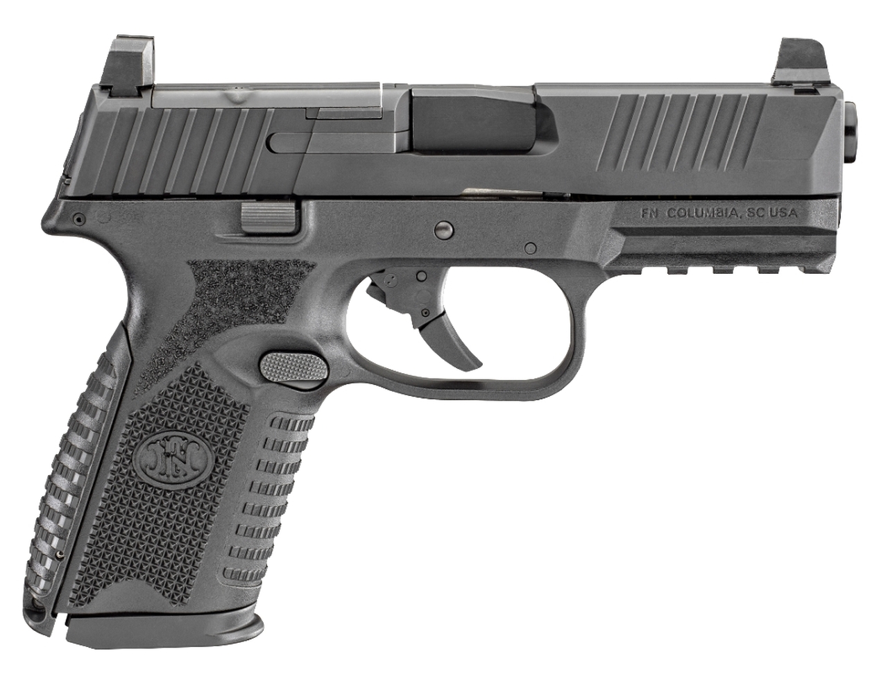 FN 509 Mid Size MRD 9mm, 4" Barrel, Black, Night Sights, 3x15rd Mags