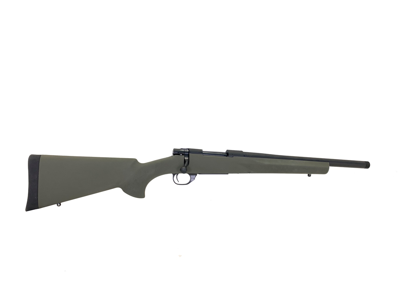 Howa 1500 Hogue 6.5 Creedmoor, 16.25" Heavy Threaded Barrel, Blued/Green, 4rd