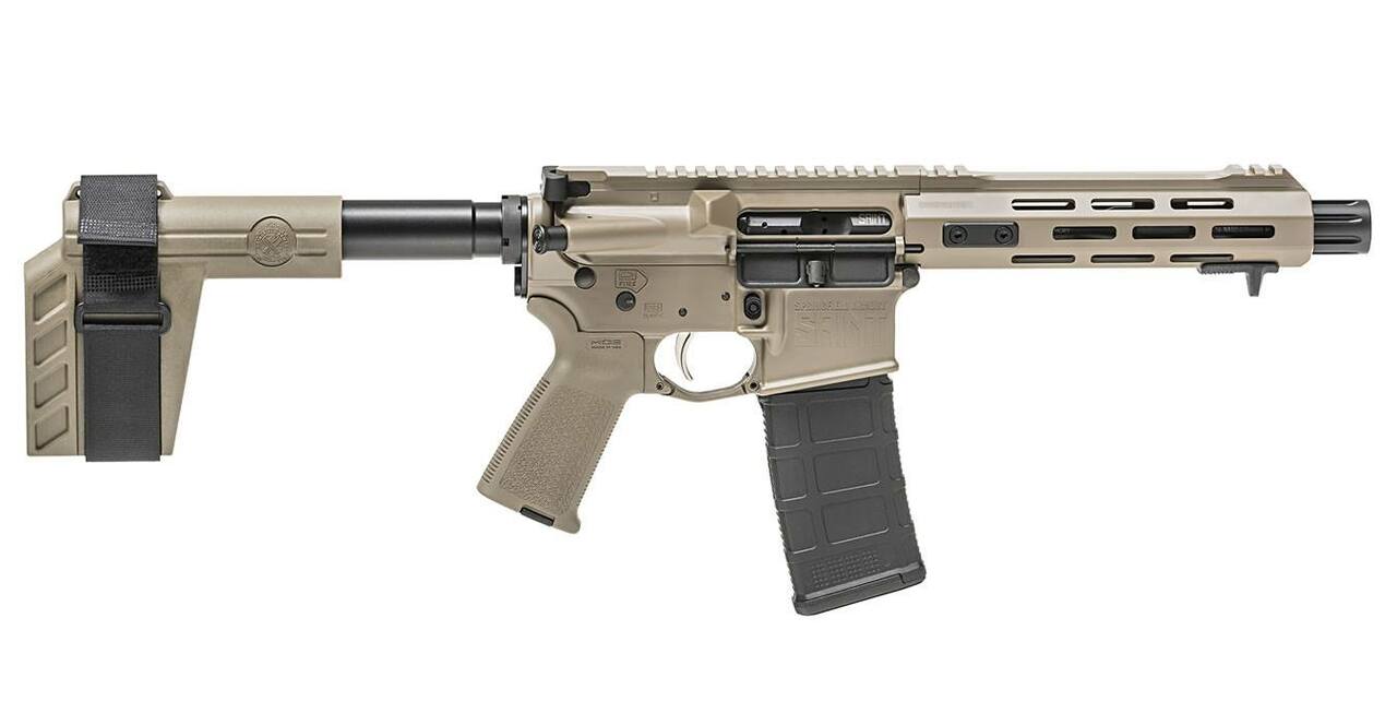Springfield SAINT Victor AR-15 Pistol 223/5.56 7.5" SS Barrel, 1:7 Twist, Flat Dark Earth, M-LOK 30Rd PMAG