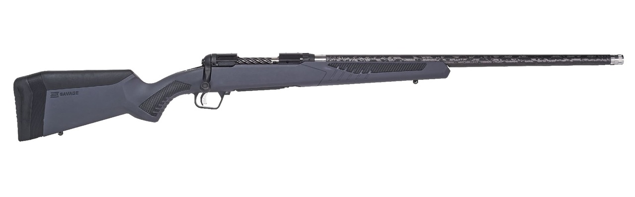 Savage 110 Ultralite, 6.5 PRC, 24" PROOF Research Threaded Barrel, Black Barrel and Action, Gray Polymer Stock, 2Rd