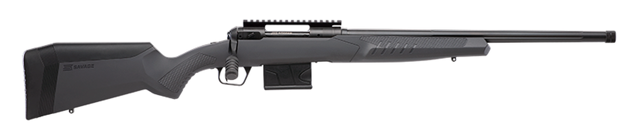 Savage 110 Tactical 300 Win Mag, 24" Barrel, Gray, Fixed AccuFit, Matte Black, 5rd