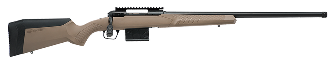 Savage 110 Tactical 300 Win Mag, 24" Barrel, Flat Dark Earth, Fixed AccuFit, Matte Black, 5rd