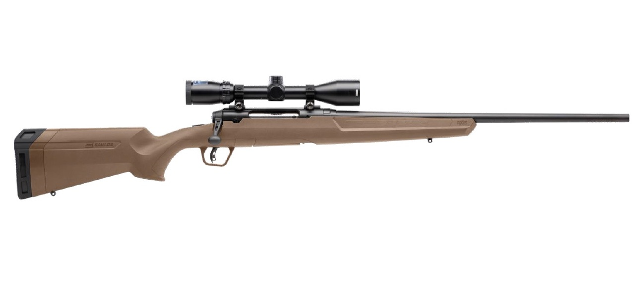 Savage Axis II, Flat Dark Earth 243 Win, 22" Sporter Barrel, Flat Dark Earth, Banner 3x9x40 Scope, 4rd