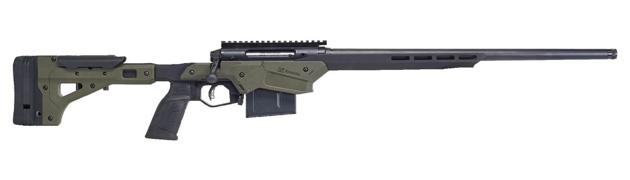 Savage Axis II Precision Rifle, 308 Win, 22" Heavy Barrel, Black And Olive DrabGreen Finish, Polymer/ Aluminum Stock, 10Rd, Includes 1