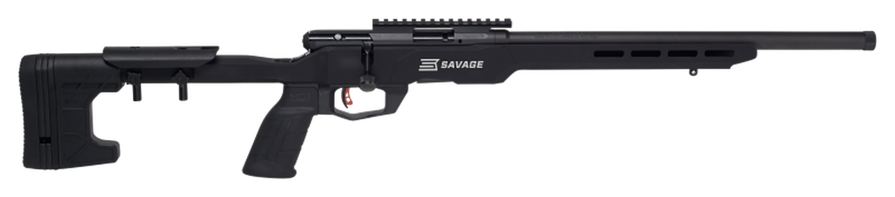 Savage B22 Precision 22LR, 18" Heavy Barrel, Black, MDT Custom Chassis, 10Rd
