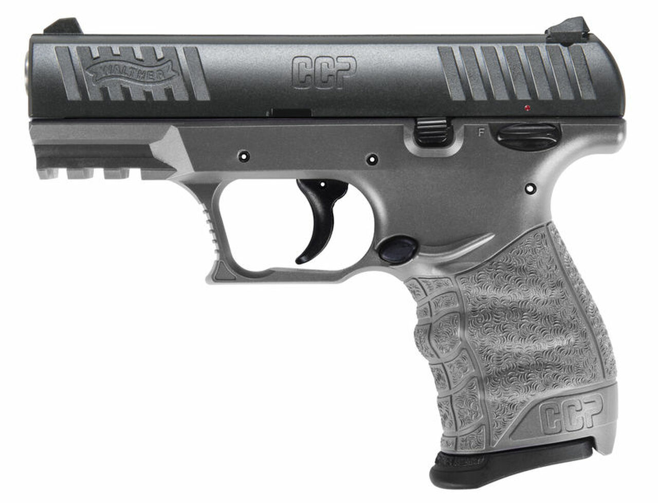 Walther CCP M2 Compact 9mm, 3.54" Barrel, Tungsten Gray, 2-8rd Magazines