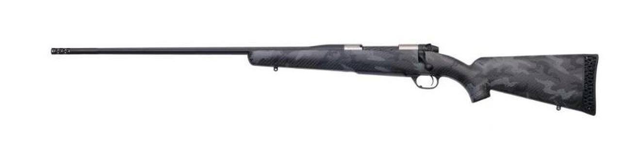 Weatherby Mark V Back Country Titanium 257 Weatherby Mag, 26" Barrel, Carbon Fiber Gray Sponge Patterns, Graphite Black Cerakote, Left Hand, 3rd