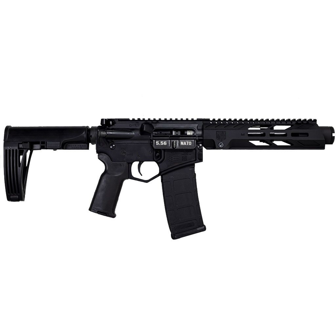 Diamondback DB15 223/5.56mm, 7" Barrel, Black Magpul MOE-K2+ Grip, Tailhook Mod2 Brace, 30rd