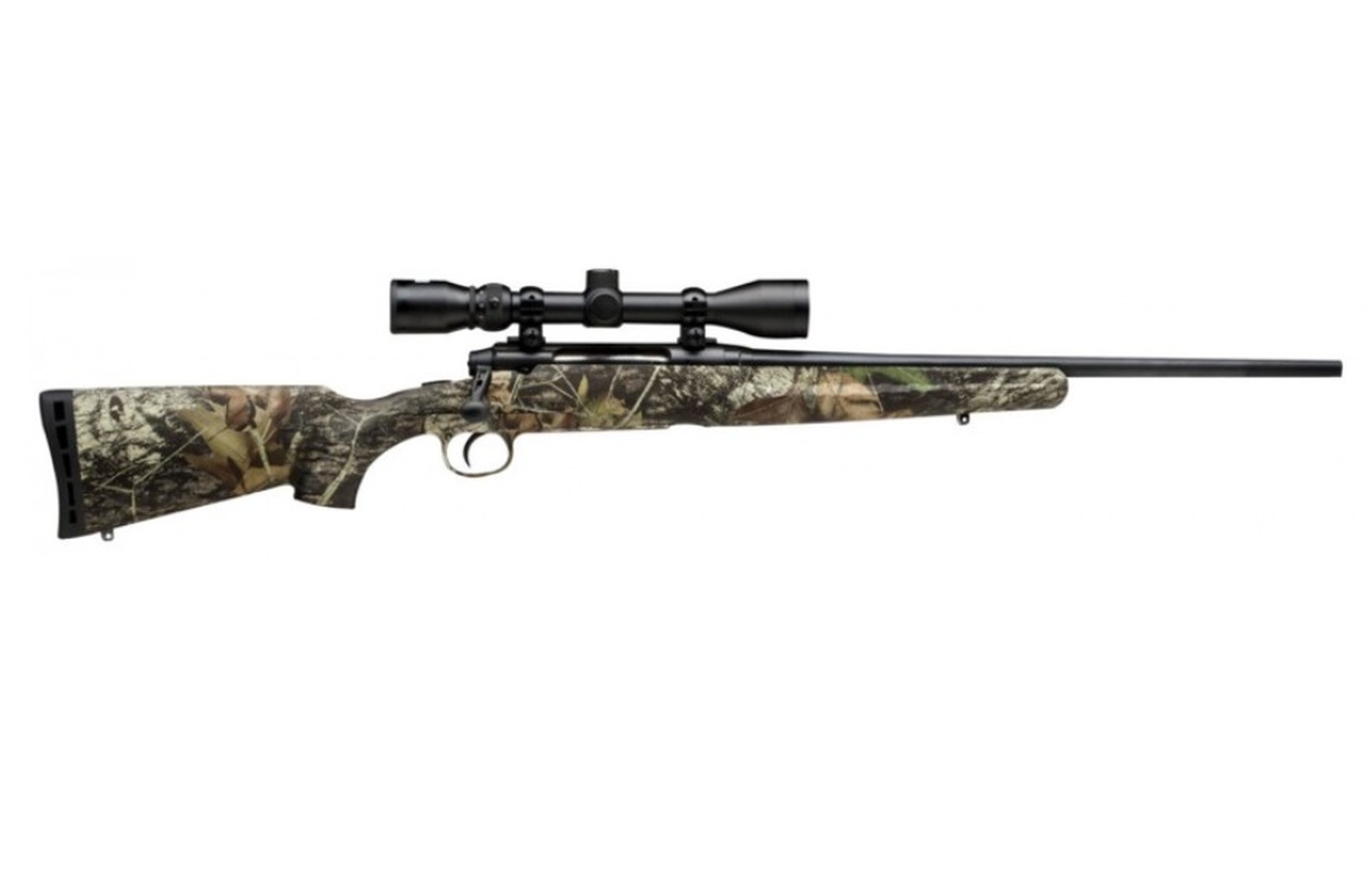 Savage Axis XP Compact 6.5 Creedmoor, 20" Barrel, Mossy Oak Break-Up, Matte Black, Weaver 3-9x40mm, 4rd