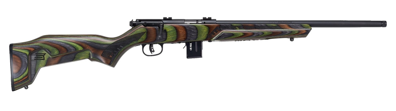 Savage 93R17 Minimalist 17 HMR, 18" Sporter Barrel, Brown Laminate, Weaver Base, 10rd