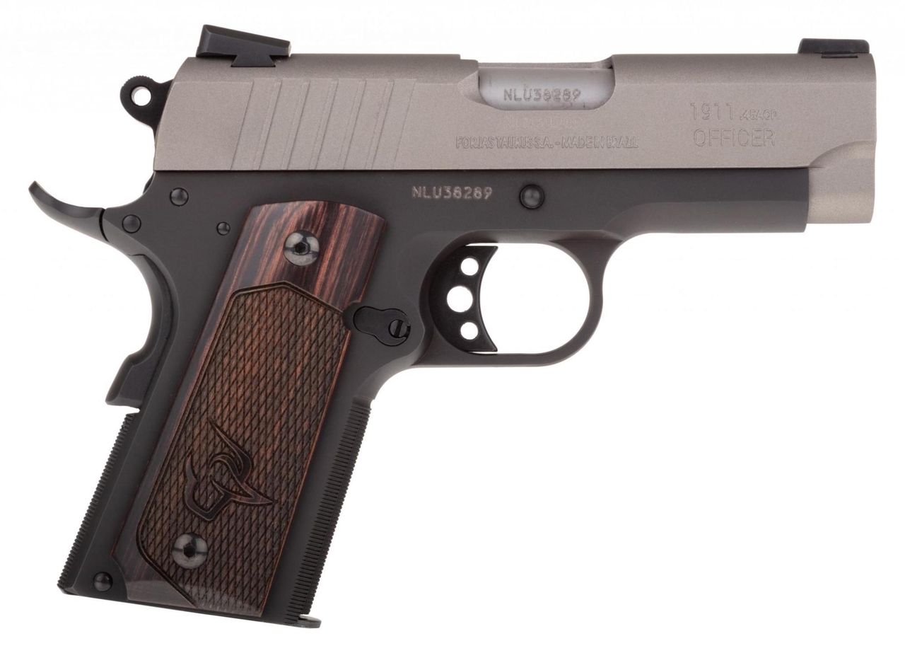 Taurus 1911 Officer .45 ACP, 3.50" Barrel, Novak Sights, Aluminum/Black, 6rd