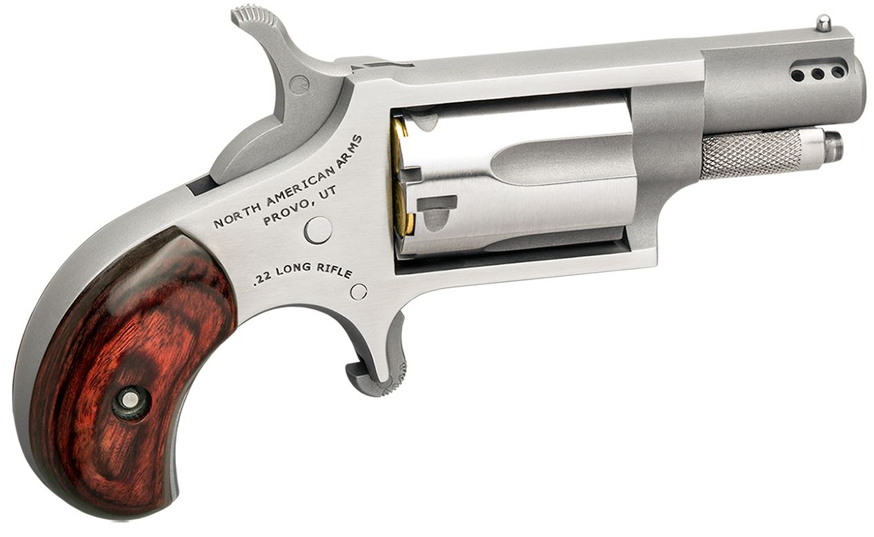 North American Arms Mini-Rev .22 LR 1 1/8″ Stainless Ported