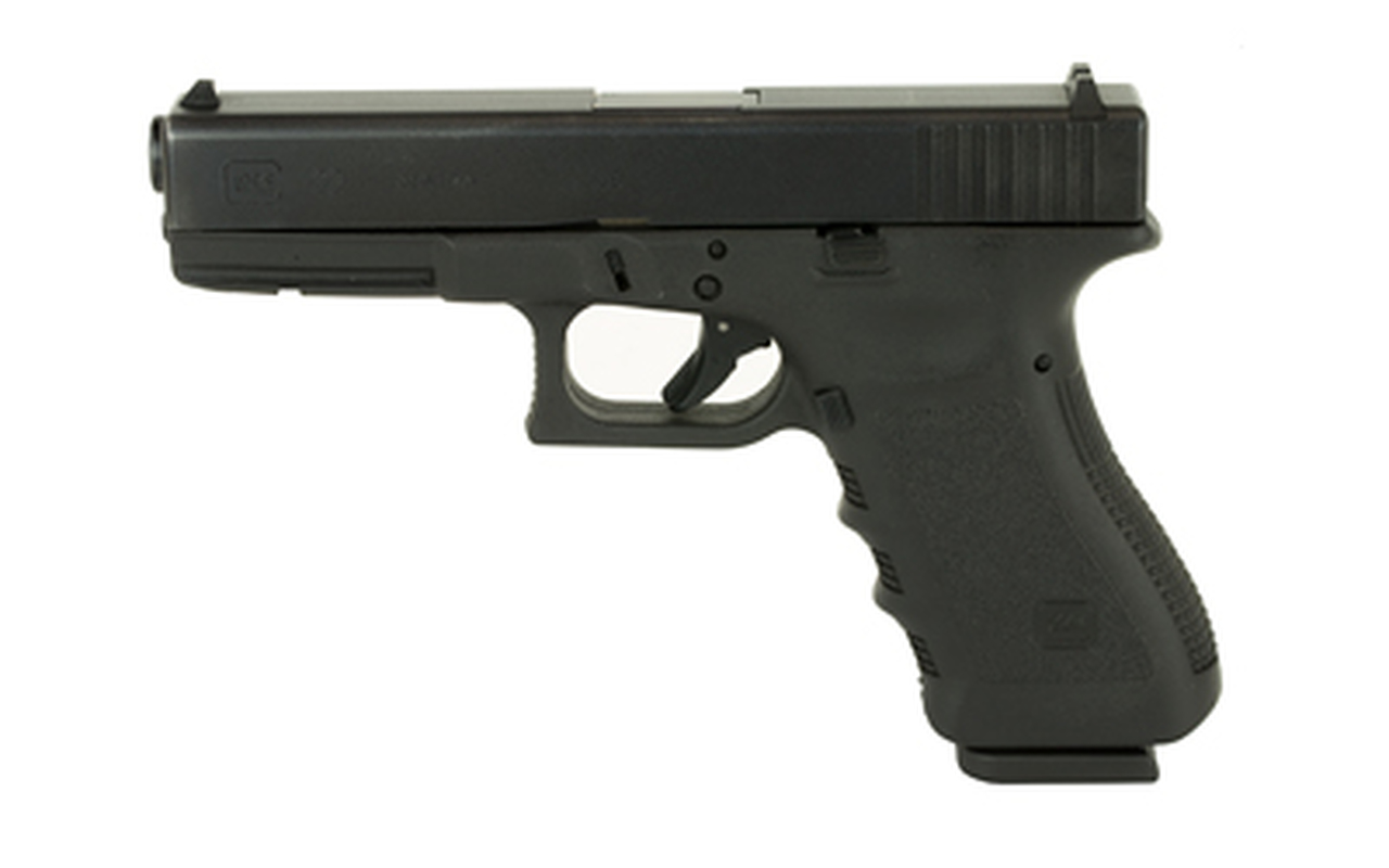 Glock, 22, Safe Action, Full Size Pistol, 40 S&amp;W, 4.48" Barrel, Polymer Frame, Matte Finish, Fixed Sights, 15Rd, 2 Magazines, Glock OEM Rail, Rebuilt