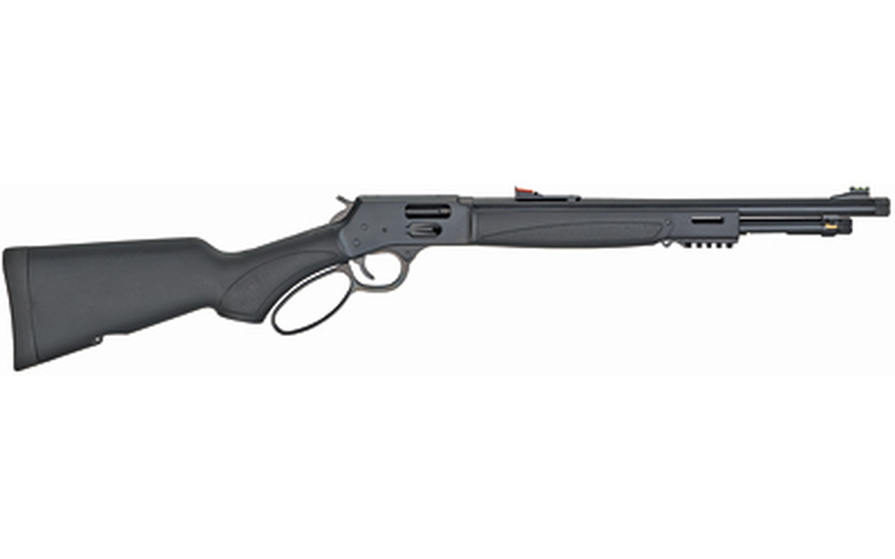 Henry Big Boy X Model 44 Mag/Special, 17.5" Threaded Barrel, Blued, Black Stock, M-Lok, Large Loop, Picatinny, Brass Drilled-Tapped for BB-RSM, Adj Fiber Optic, 7rd