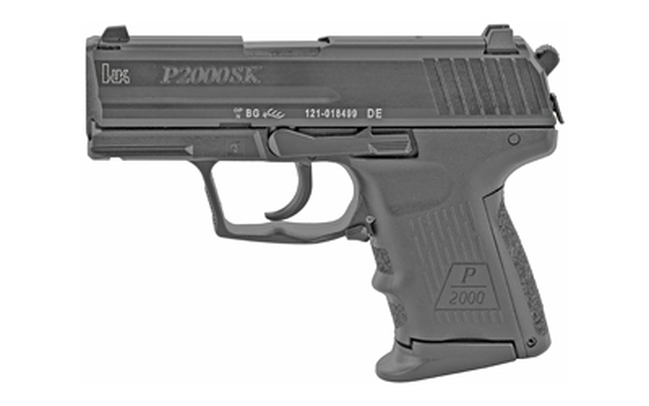 HK P2000SK V3 DA-SA Sub Compact 40S&amp;W, 3.26" Barrel, Polymer Frame, Black, 3 Dot, Decock, 2x9rd