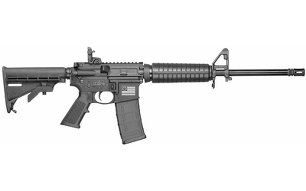 Smith Wesson Mp 15 Sport II AR 15 5 56mm 16 Barrel Black 6 Position Stock Betsy Ross Flag 30rd