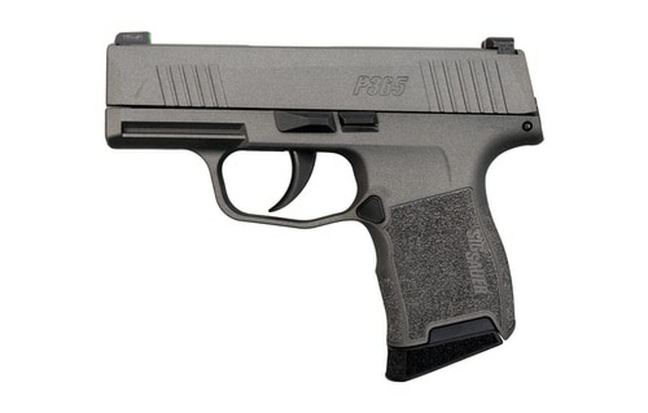 Sig P365 Tungsten Gray 9mm, 3" Barrel, Sig XRay3 Night Sights, 10rd Mag