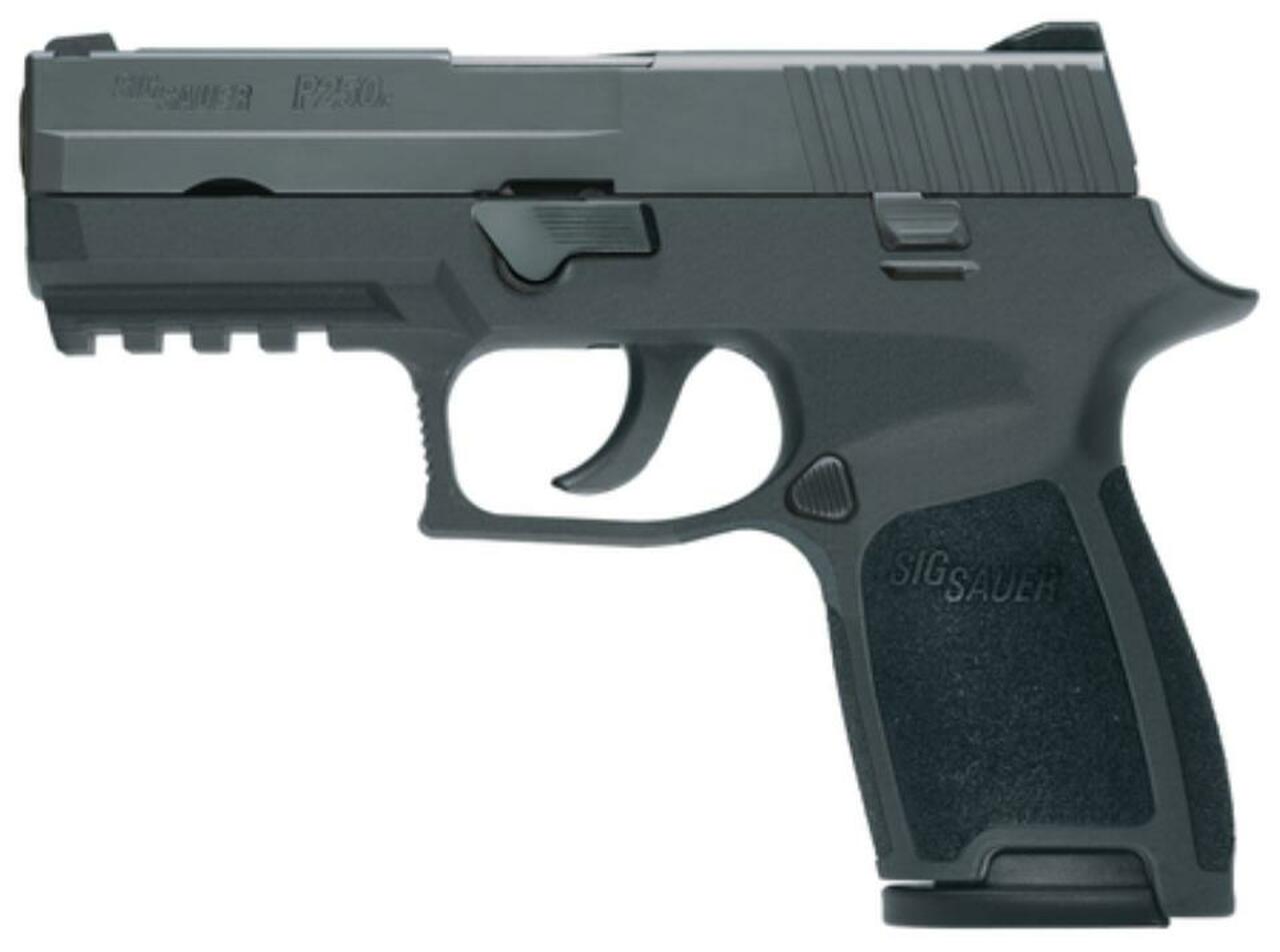SIG P250 Compact 9MM 3.9 Barrel Contrast Sights Black Nitron Finish 15 Rnd Mag