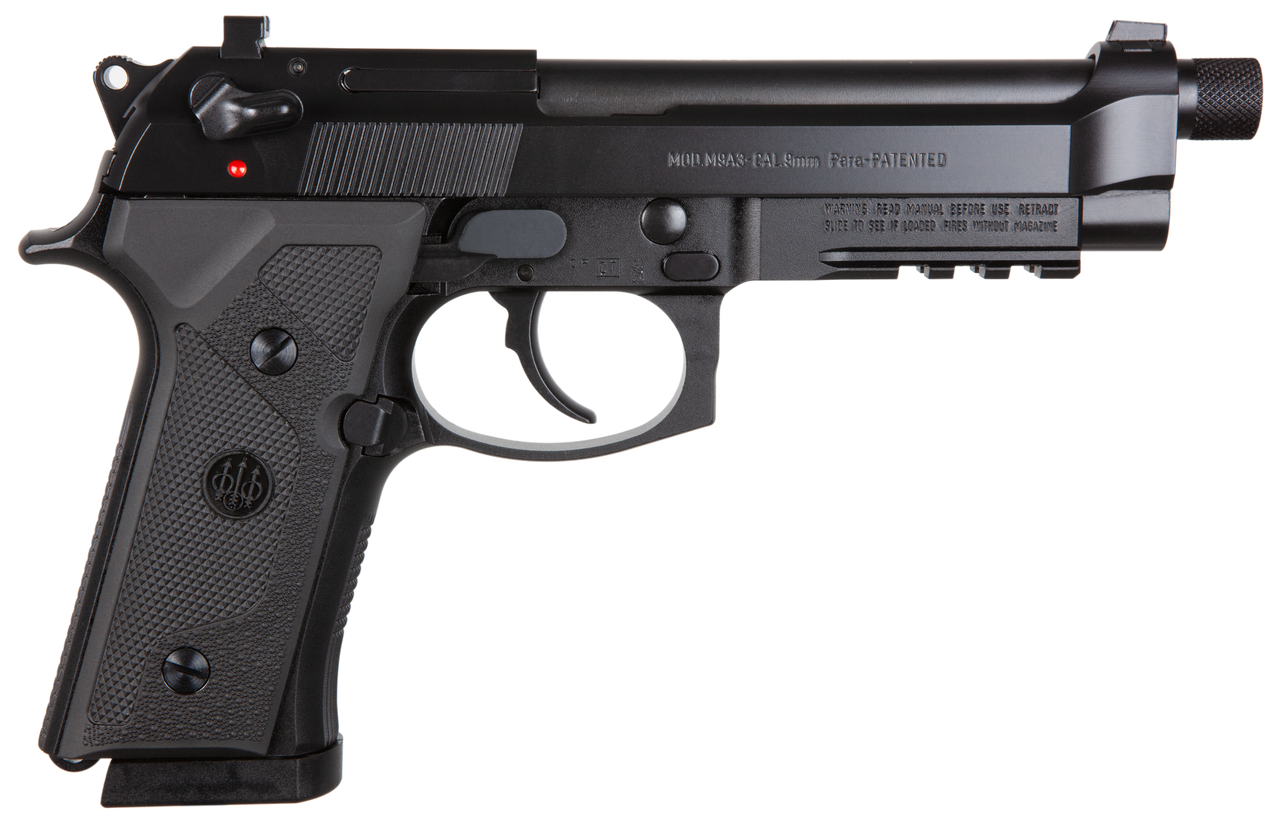 Beretta M9A3 *NY/NJ Compliant 9mm 5.10" Barrel, Black Steel Frame/Slide, 10 rd