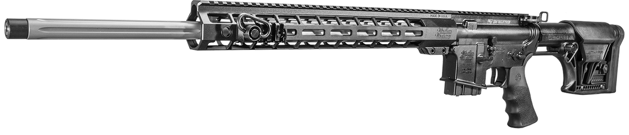 Windham Weaponry R22 AR-15 224 Valkyrie 22" Barrel SS, Black Fixed Luth-AR Adjustable Checkpiece Stock Black Hardcoat Anodized Receiver, 5rd Mag