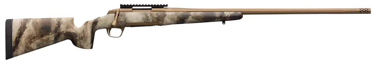 Browning X-Bolt Hells Canyon Speed Long Range 30 Nosler, 26" Barrel, A-TACS AU Camo, McMillan Game Scout Stock, Burnt Bronze Cerakote, 3rd