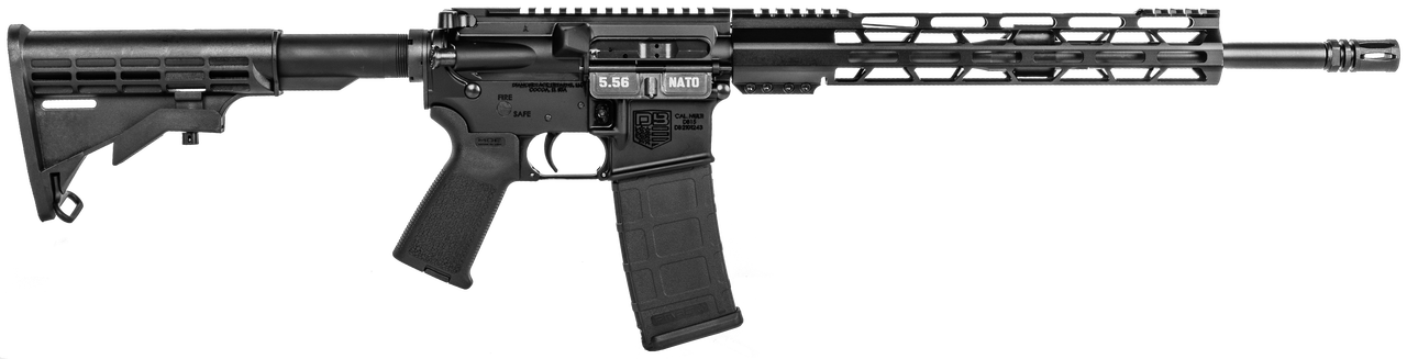Diamondback DB15 223 Rem,5.56 NATO 16", Black Nitride Black Hard Coat Anodized 6 Position Stock, 30 rd