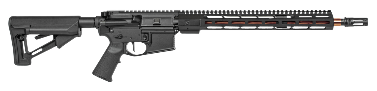 ZEV Technologies Core Elite AR-15 5.56mm/223, 16" Fluted Match Barrel W/Bronze PVD Coating, Black, Magpul MOE Furniture, 1x 30rd PMAG