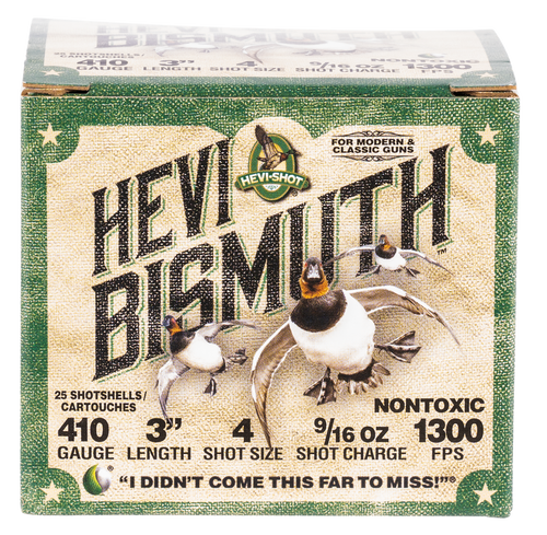 Hevi Shot 410 GA 3 9 16 Oz Bismuth 4 Shot 25rd Box