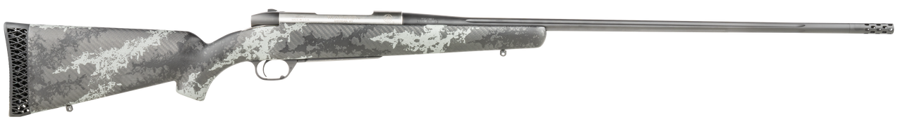 Weatherby Mark V Back Country Titanium 300 Weatherby Mag, 26" Barrel, Carbon Fiber Gray Sponge Patterns, Graphite Black Cerakote, Left Hand, 3rd