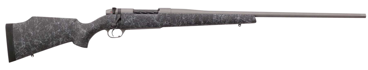 Weatherby Mark V Weathermark 6.5 Weatherby RPM, 24" Barrel, Tac Gray Cerakote, Black Gray Webbing, Monte Carlo Stock, 4rd