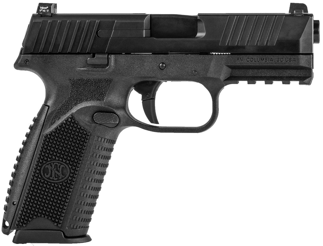 FN 509 9mm 4" Barrel No Manual Safety Black Slide/Interchangeable Backstrap Grip 17rd Mag