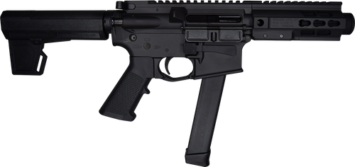 Brigade Firearms BM-9 9mm 5.50" 33rd,Armor Black Cerakote KAK M2 Brace Stock Black Polymer Grip