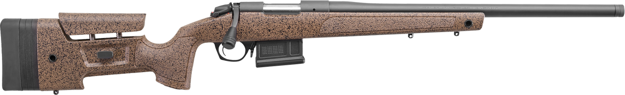 Bergara B14 6.5 PRC, Hunting and Match Wilderness Rifle, 24" Steel Barrel, Gray Cerakote, Molded Mini-Chassis Synthetic Stock with Omni Muzzlebrake, 1 Mag, 5Rd