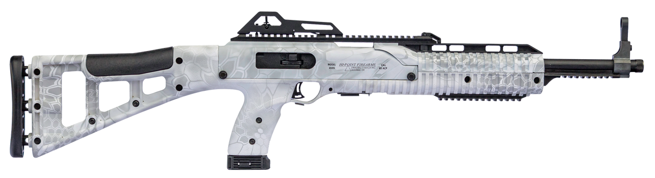 Hi-Point 4595TS 45 ACP 17.50", Kryptek Yeti All Weather Skeletonized Stock, 9 rd
