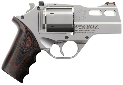 Chiappa Rhino 30DS-X Special Edition 357 Magnum, 3" Barrel, Stainless Steel, Black/Red G10 Grip, 6rd