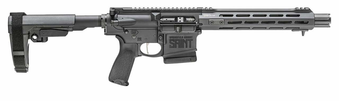 Springfield SAINT Victor Pistol .308 Win, 10.3" Barrel, SBA3, Blast Break, Black, 10rd