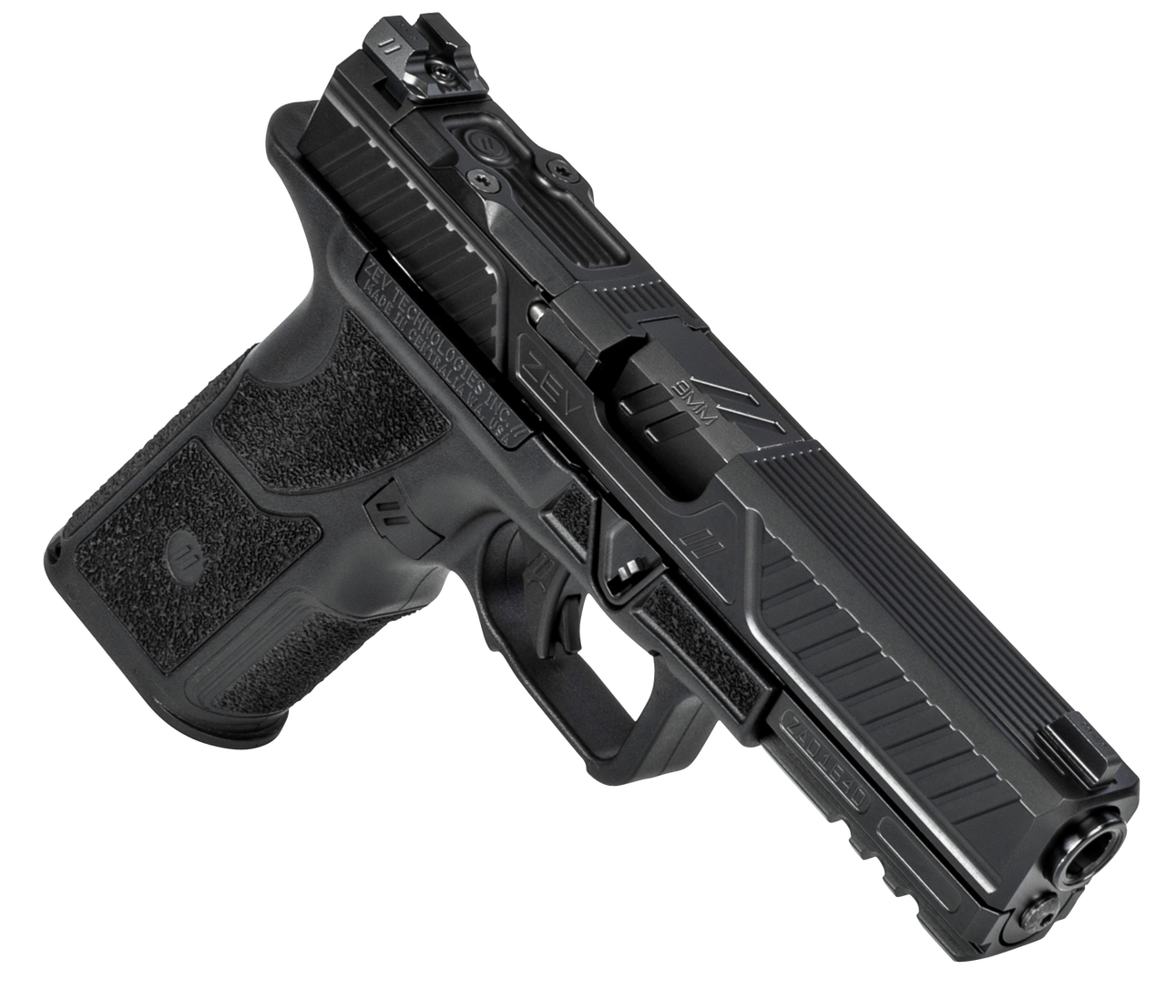 ZEV OZ9 Standard 9mm 17rd Black Polymer Grip