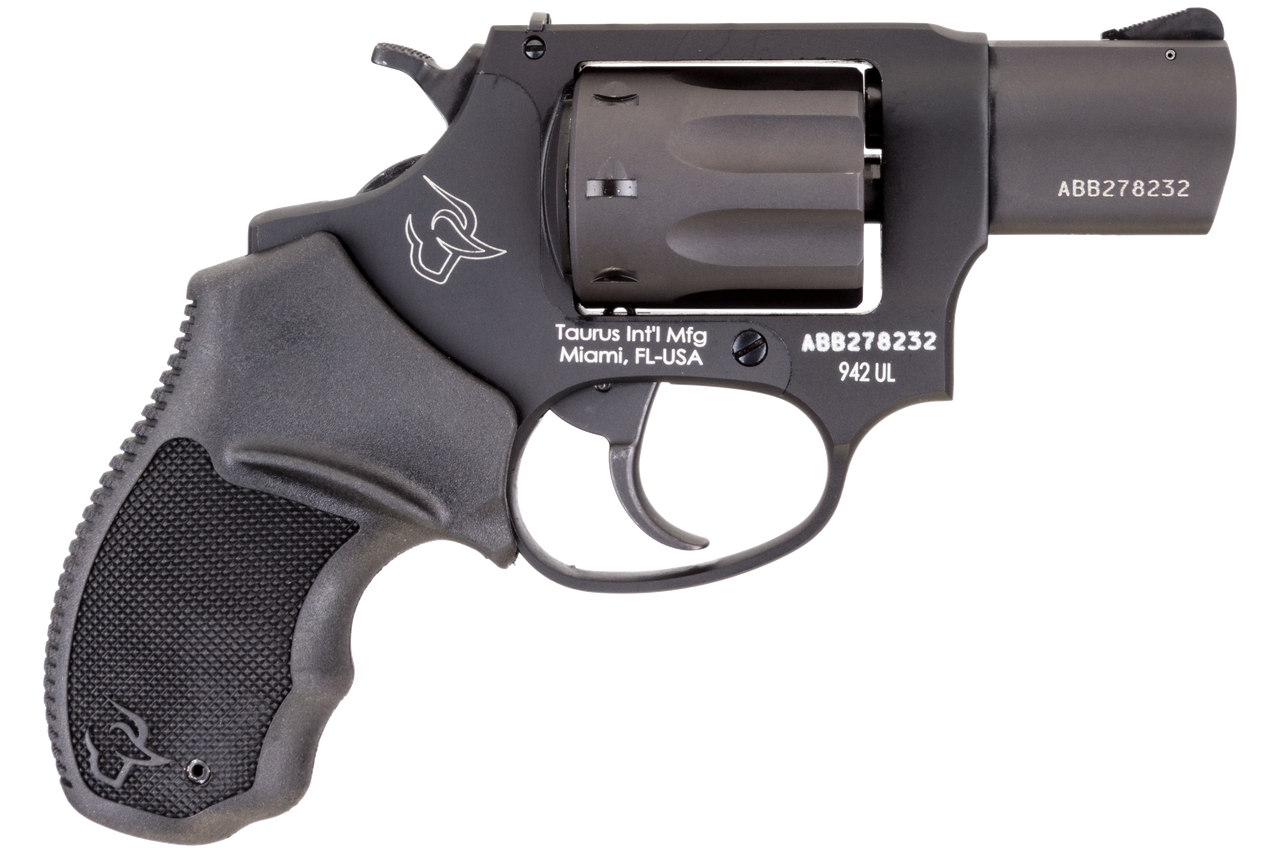 Taurus 942 Ultra-Lite 22 LR, 2" Barrel, Black, Polymer Grip, 8rd