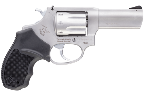 Taurus 942 22 Magnum, 3" Barrel, Stainless Steel, Black Polymer Grip, 8rd