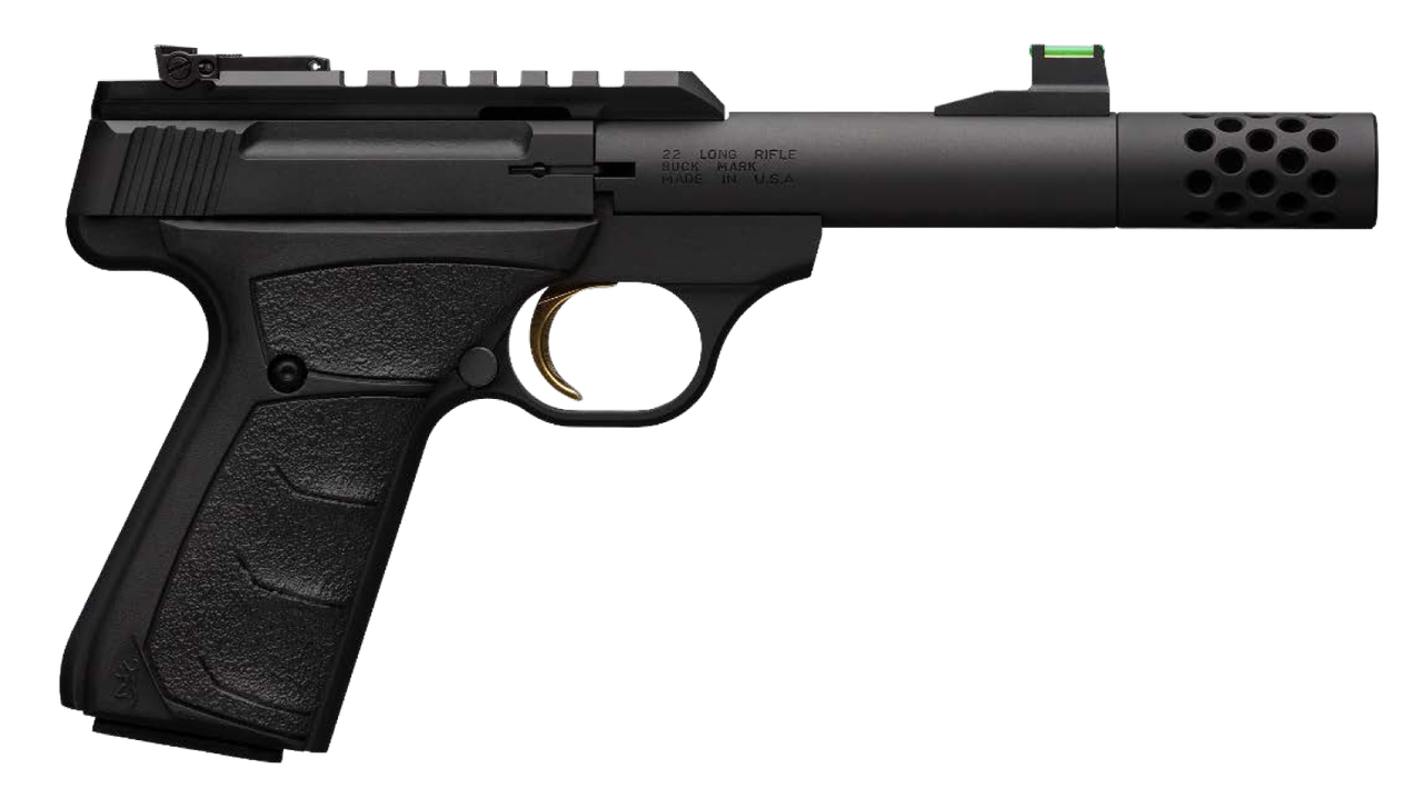 Browning Buck Mark Plus Micro Bull- Suppressor Ready 22 LR 4.40", Matte Black Aluminum Slide Black Ultragrip FX Grip, 10 rd